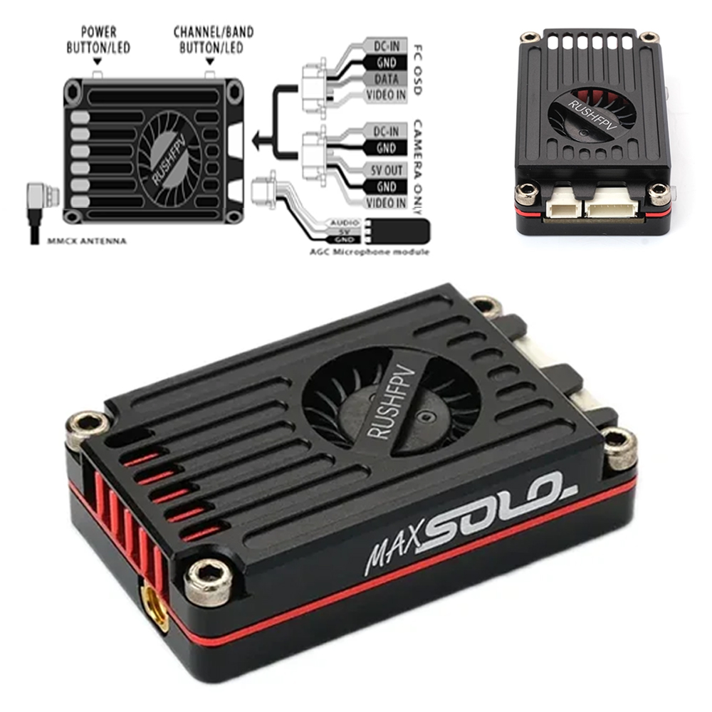 RUSHFPV RUSH MAX SOLO 5.8GHz 2 - Rushfpv Rush Max Solo 5.8G 2.5W Vtx 评论和价格