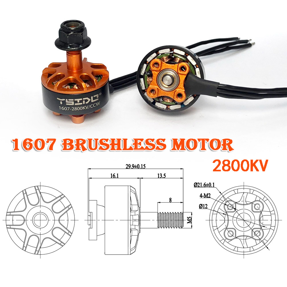 YSIDO 1607 2800KV 3850KV 2-4S  - Walksnail Avatar Hd Goggles X 评论和价格